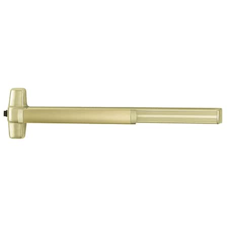 Von Duprin Grade 1 Mortise Exit Bar, 36-in Device, Fire Rated, Exit Only, Less Dogging, Satin Brass Finish, Fie 9975EO-F 3 US4